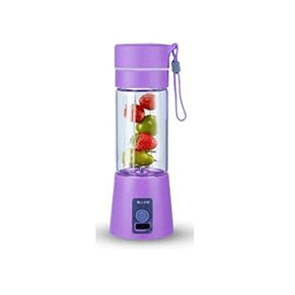 USB Chargeable Juicer Blender 6 Blades Fruit Vegetable Blender (random Color)