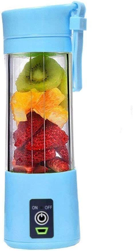 USB Chargeable Juicer Blender 6 Blades Fruit Vegetable Blender (random Color)