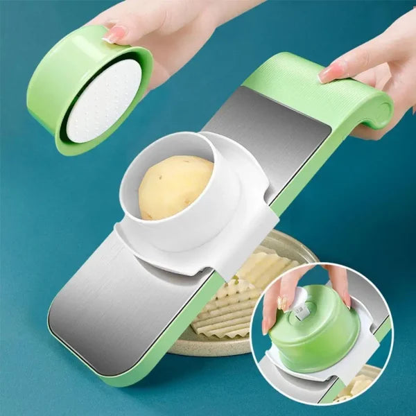 5in1 Vegetable Cutter Stainless Steel Multifunctional Grater