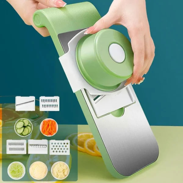 5in1 Vegetable Cutter Stainless Steel Multifunctional Grater