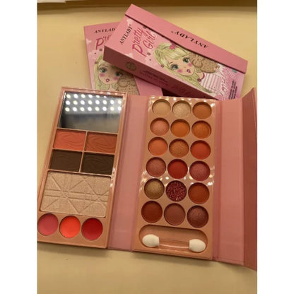 Any Lady Pretty Girl Lovely Eyeshadow Blusher Highlighter Palette