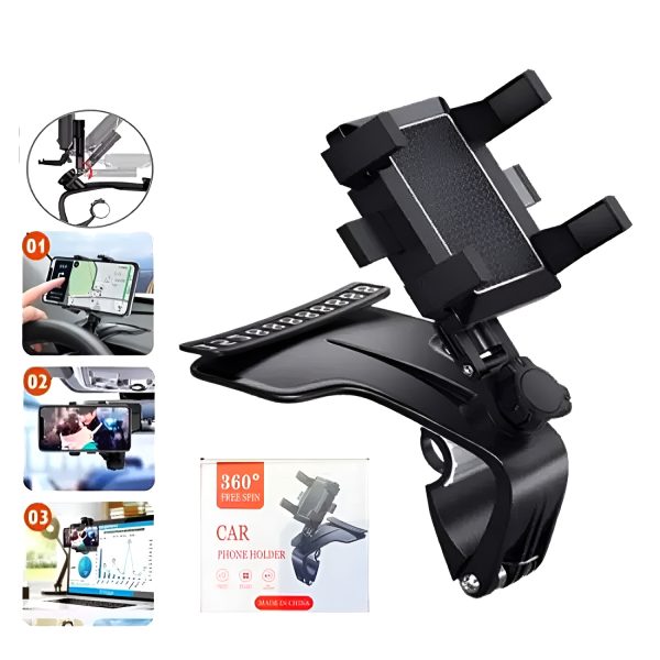 Car Smart Phone Holder – 360 Free Spin