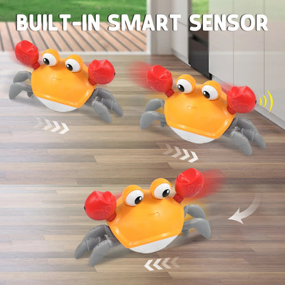 Rechargeable Crawling Crab Musical Toy (Best gift for 1st baby Birthday)