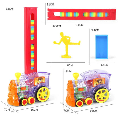 Transparent Electric Domino Train