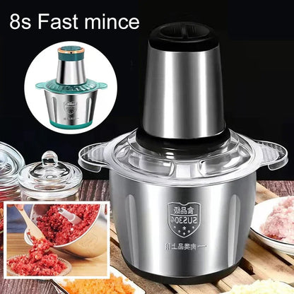 Electric Meat Grinder, Stainless Steel Food Processor