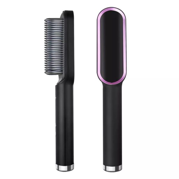 Hair Straightener Iron Brush Straight Hair Comb 2-in-1