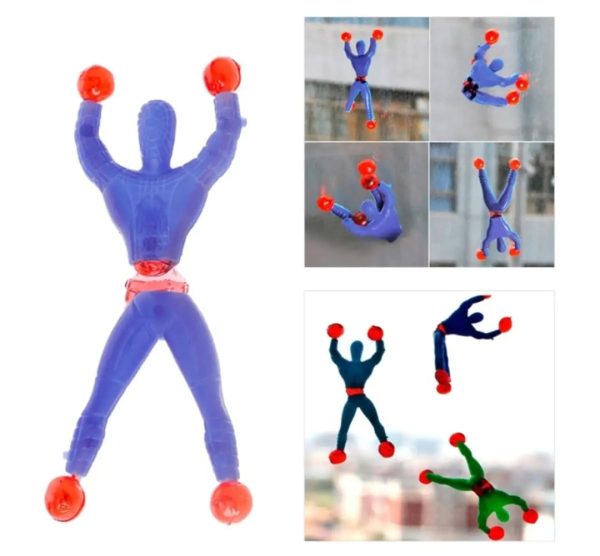 Pack Of 20 Sticky Spider Man Climbing Wall Toy For Kids Sticky Wall Climbers Spider Men Toys