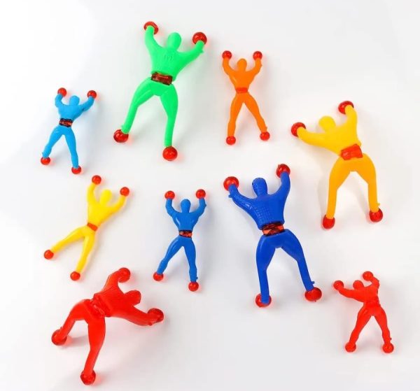 Pack Of 20 Sticky Spider Man Climbing Wall Toy For Kids Sticky Wall Climbers Spider Men Toys