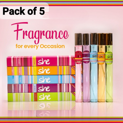 Pack Of 5 She Pen Pocket Perfume 35 Ml Fragrance